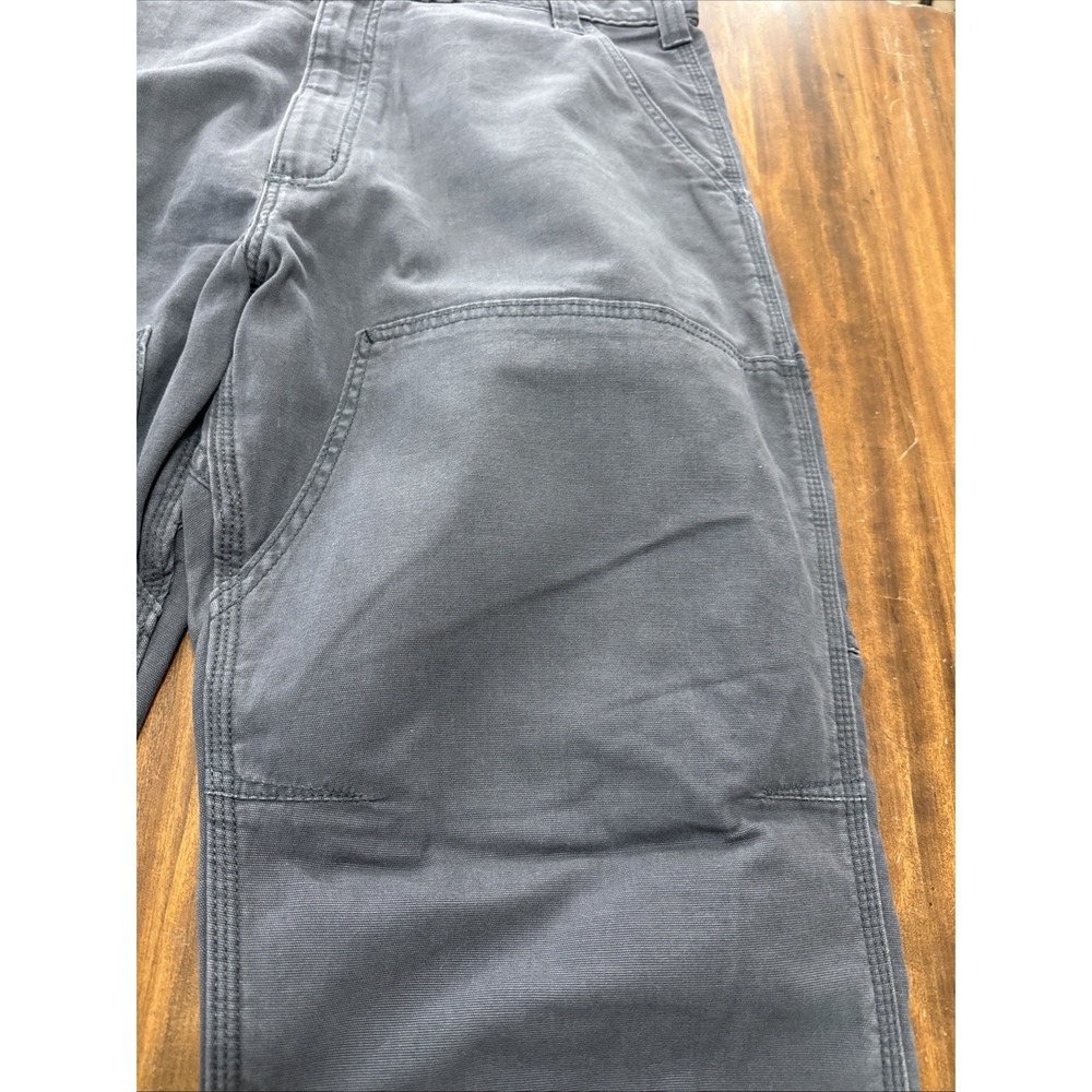 Carhartt Cargo Jeans Pants Mens 38x34 Gray Relaxed Fit Ripstop Work Utility - Picture 2 of 7